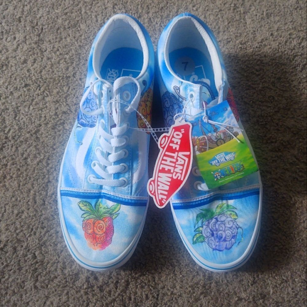 Vans X One Piece Old Skool Sneakers Devil Fruit Sneakers BRAND NEW WITH TAGS - Picture 1 of 8